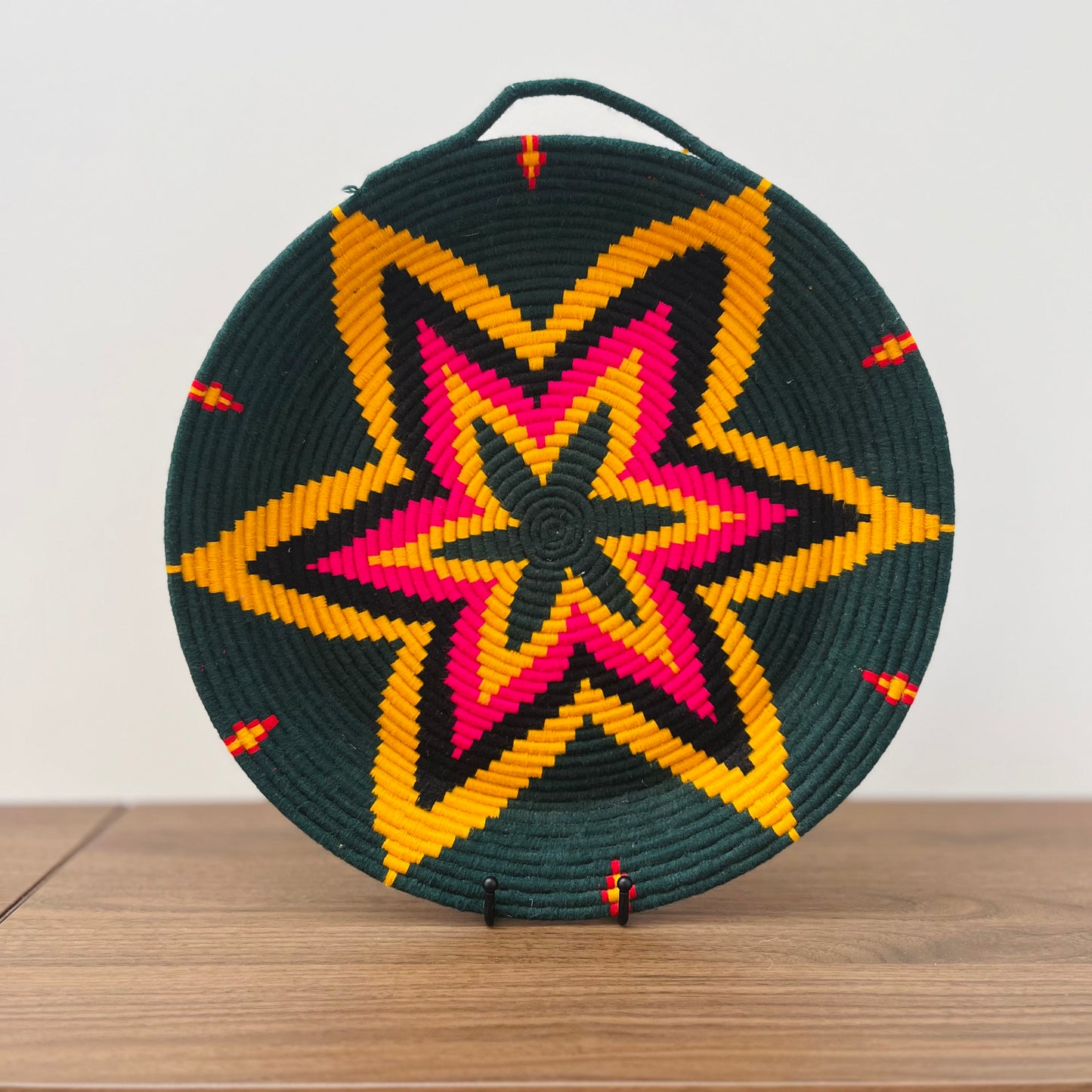 Large Wool Bowl — Six Point Star in Midnight